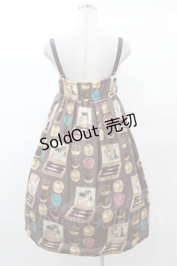 画像2: Leur Getter / Chaton chocolatリボンブローチ付きキャミワンピース  ブラウン H-25-03-15-1025-LU-OP-KB-ZH