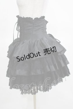 画像3: ATELIER PIERROT / ミニコルセットスカート  ブラック H-25-03-15-053-EL-SK-KB-ZH