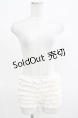 alice auaa / かぎ編みフリルショートパンツ 3（約9号） アイボリー H-25-03-15-055-AA-PA-KB-ZH