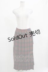 Jane Marple Dans Le Salon / Tartan check wrapped pants  グリーン×レッド H-25-03-15-056-JM-PA-KB-ZH