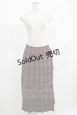 画像1: Jane Marple Dans Le Salon / Tartan check wrapped pants  グリーン×レッド H-25-03-15-056-JM-PA-KB-ZH