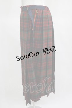 画像3: Jane Marple Dans Le Salon / Tartan check wrapped pants  グリーン×レッド H-25-03-15-056-JM-PA-KB-ZH
