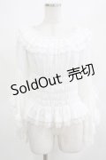 Vallee lys / Blossom Breeze Blouse  ホワイト H-25-03-15-060-GO-BL-KB-ZH