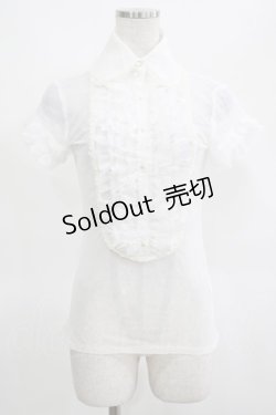 画像1: alice auaa / ヨーク切替シースルーブラウス 3（約9号） ホワイト H-25-03-15-063-AA-BL-KB-ZH