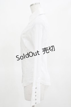 画像2: Ozz Croce / 刺繍ピンタックブラウス  白 H-25-03-15-067-OO-BL-KB-ZH