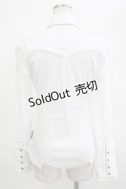 画像3: Ozz oneste / 薔薇刺繍タイ付ブラウス  白 H-25-03-15-068-OO-BL-KB-ZH