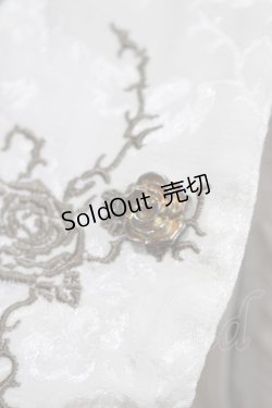画像4: Ozz oneste / 薔薇刺繍タイ付ブラウス  白 H-25-03-15-068-OO-BL-KB-ZH
