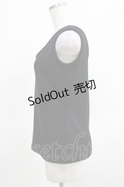 画像2: Na+H / hmカットソーセット(パフスリーブ)  黒 H-25-03-15-070-PU-TO-KB-ZH