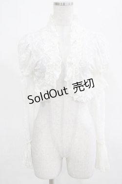 画像1: ATELIER PIERROT / レース2Wayボレロ  白 H-25-03-15-073-EL-TO-KB-ZH