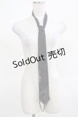BPN / クロスチャーム付ネクタイ  黒 H-25-03-15-078-GO-ZA-KB-ZH