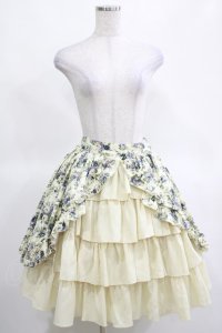 ATELIER PIERROT / フロントバッスル・ガーデンスカート  オフ H-25-03-15-009-EL-SK-KB-ZH