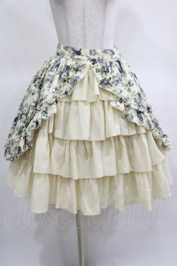 画像2: ATELIER PIERROT / フロントバッスル・ガーデンスカート  オフ H-25-03-15-009-EL-SK-KB-ZH