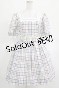MILK / GIRL POPSワンピース  サックスチェック H-25-03-15-010-ML-OP-KB-ZH