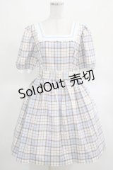 MILK / GIRL POPSワンピース  サックスチェック H-25-03-15-010-ML-OP-KB-ZH