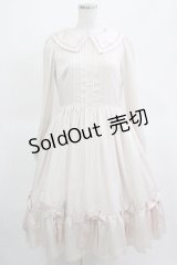 Emily Temple cute / manyRIBBONワンピース  ピンクベージュ H-25-03-15-013-ET-OP-KB-ZH