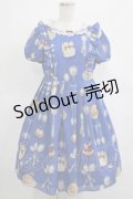 Emily Temple cute / Deliciousワンピース  ブルー H-25-03-15-016-ET-AC-ET-ZH