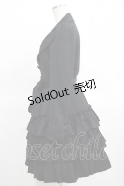 画像2: BPN / フリルコート  黒 H-25-03-15-020-GO-CO-KB-ZH