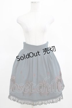 画像1: BPN / サーカス刺繍スカート  青 H-25-03-15-022-GO-SK-KB-ZH