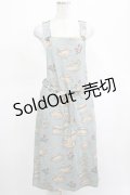 Jane Marple / Tea for twoサロペットスカート  ブルーグレー H-25-03-15-025-JM-OP-KB-ZH