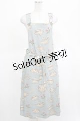 Jane Marple / Tea for twoサロペットスカート  ブルーグレー H-25-03-15-025-JM-OP-KB-ZH
