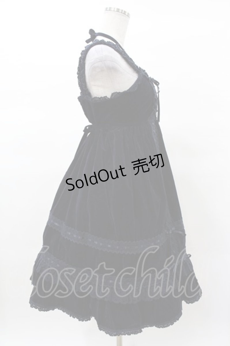 画像3: BABY,THE STARS SHINE BRIGHT / 別珍ベビードールジャンパースカート＆プリンセスドロップヘッドドレスセット Free ネイビー H-25-03-16-031-BA-OP-NS-ZH (3)