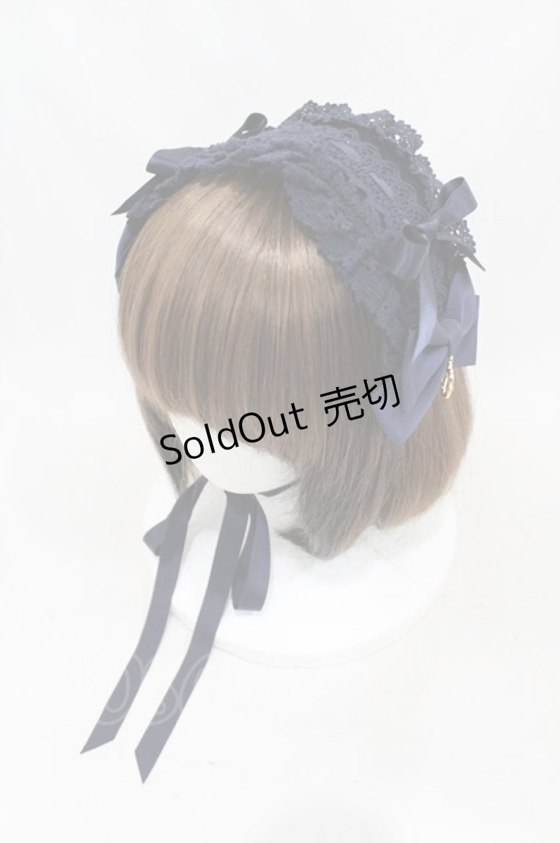 画像6: BABY,THE STARS SHINE BRIGHT / 別珍ベビードールジャンパースカート＆プリンセスドロップヘッドドレスセット Free ネイビー H-25-03-16-031-BA-OP-NS-ZH (6)