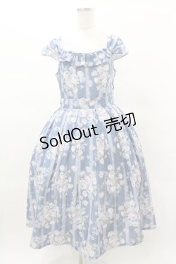 画像1: Forest Wardrobe（海外ロリータブランド） / 森林のかご3.0 花柄ワンピースセット XL ばら柄（ブルー） H-25-03-16-032-0-OP-NS-ZH
