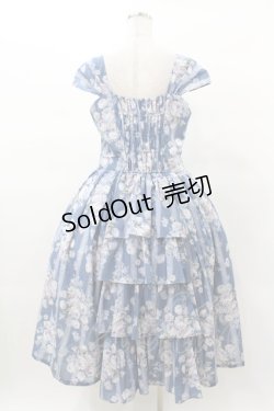 画像2: Forest Wardrobe（海外ロリータブランド） / 森林のかご3.0 花柄ワンピースセット XL ばら柄（ブルー） H-25-03-16-032-0-OP-NS-ZH