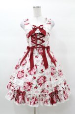 画像1: BABY,THE STARS SHINE BRIGHT / シュガーブーケ〜永遠の乙女の憧れ〜柄ジャンパースカートI Free オフ白 H-25-03-16-033-BA-OP-NS-ZH (1)