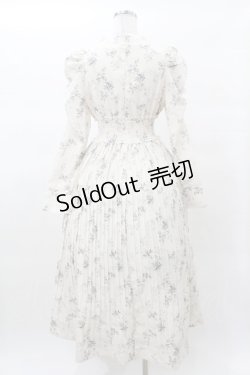 画像2: An MILLE / オリジナルFlowerワンピース Free オフホワイトブラック H-25-03-16-044-EL-OP-NS-ZH