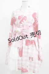 To Alice / いちご姫浴衣セット M ピンク H-25-03-16-1001-LO-OP-NS-ZH