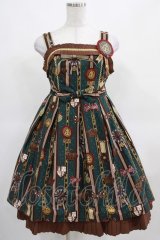 Angelic Pretty / Chocolate Rosetteジャンパースカート Free グリーン H-25-03-16-1003-AP-OP-NS-ZH