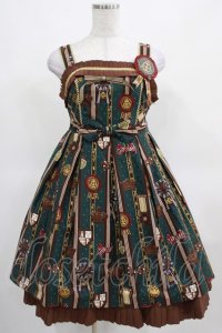Angelic Pretty / Chocolate Rosetteジャンパースカート Free グリーン H-25-03-16-1003-AP-OP-NS-ZH