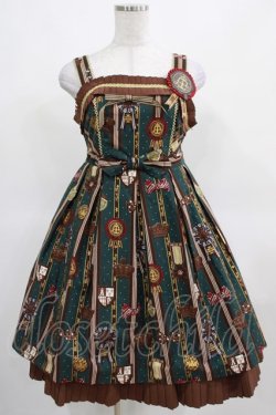 画像1: Angelic Pretty / Chocolate Rosetteジャンパースカート Free グリーン H-25-03-16-1003-AP-OP-NS-ZH