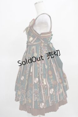 画像2: Angelic Pretty / Chocolate Rosetteジャンパースカート Free グリーン H-25-03-16-1003-AP-OP-NS-ZH