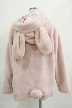 画像3: Honey Cinnamon / うさみみファーコート Free ピンク H-25-03-16-1037-LO-CO-NS-ZT-C064