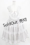 Angelic Pretty / Ladyティアードジャンパースカート Free グレー H-25-03-16-1004-AP-OP-NS-ZH