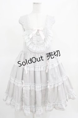 画像1: Angelic Pretty / Ladyティアードジャンパースカート Free グレー H-25-03-16-1004-AP-OP-NS-ZH