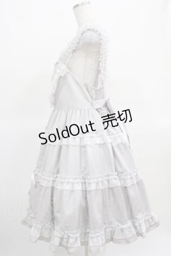 画像2: Angelic Pretty / Ladyティアードジャンパースカート Free グレー H-25-03-16-1004-AP-OP-NS-ZH