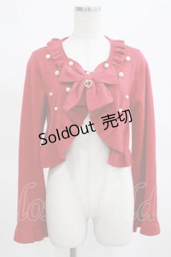 画像1: BABY,THE STARS SHINE BRIGHT / リボン&パールボレロ Free エンジ H-25-03-16-1052-BA-TO-NS-ZH