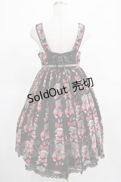 画像3: Angelic Pretty / Strawberry Dollジャンパースカート Free ブラック H-25-03-16-1005-AP-OP-NS-ZH