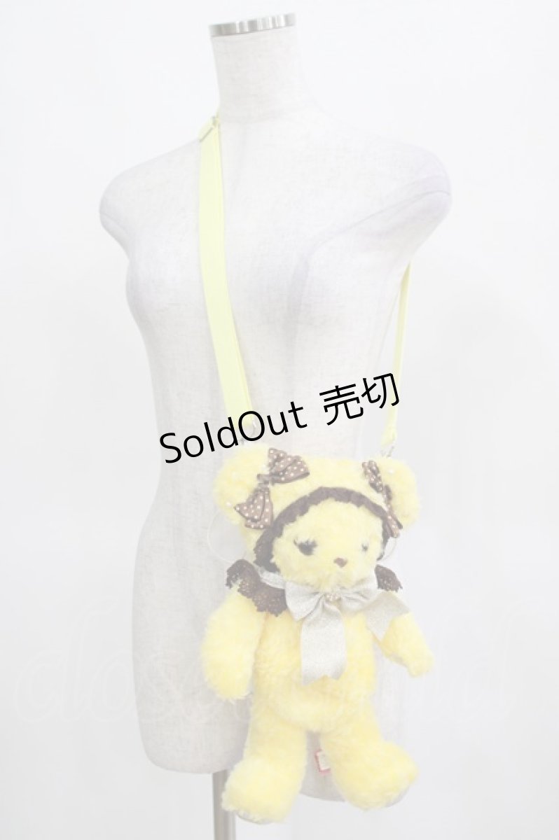 画像1: BABY,THE STARS SHINE BRIGHT / はちみつふたごの あま?あま?くみゃちゃんポシェット【福岡店限定】 きいろ×茶  H-25-03-16-1062-BA-BG-NS-ZH (1)