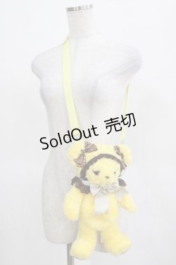 画像1: BABY,THE STARS SHINE BRIGHT / はちみつふたごの あま?あま?くみゃちゃんポシェット【福岡店限定】 きいろ×茶  H-25-03-16-1062-BA-BG-NS-ZH
