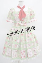 Angelic Pretty / Sunny Day Brunchワンピース Free グリーン H-25-03-16-1006-AP-OP-NS-ZH