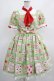 画像1: Angelic Pretty / Sunny Day Brunchワンピース Free グリーン H-25-03-16-1006-AP-OP-NS-ZH (1)