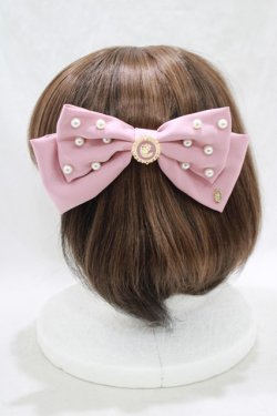 画像2: m petit by misako / AM*NIPLバレッタ  ピンク H-25-03-16-1070-LO-AC-NS-ZH