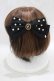 画像2: m petit by misako / AM*NIPLバレッタ  ブラック H-25-03-16-1071-LO-AC-NS-ZH (2)