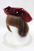 m petit by misako / TT*AMリボンBベレー  ボルドー H-25-03-16-1073-LO-AC-NS-ZH
