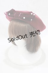 m petit by misako / TT*AMリボンBベレー  ボルドー H-25-03-16-1073-LO-AC-NS-ZH