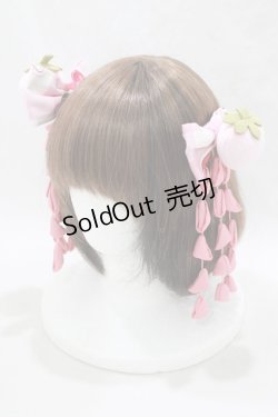 画像1: To Alice / いちご姫リボンクリップ  ピンク H-25-03-16-1079-LO-AC-NS-ZH